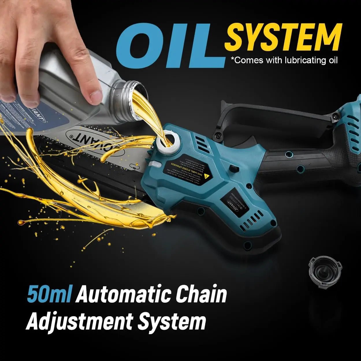 2 in 1 kettensäge, akku kettensäge,8 inch&6 inch chain saw with 4a rechargeable battery,battery powered handheld chainsaw für baumpflege and wood cutting 2 in 1 kettensäge, akku kettensäge,8 inch&6 inch chain saw with 4a rechargeable battery,battery powered handheld chainsaw für baumpflege and wood cutting